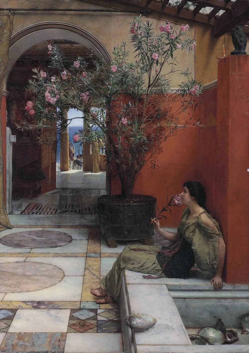 An Oleander by Lawrence Alma-Tadema