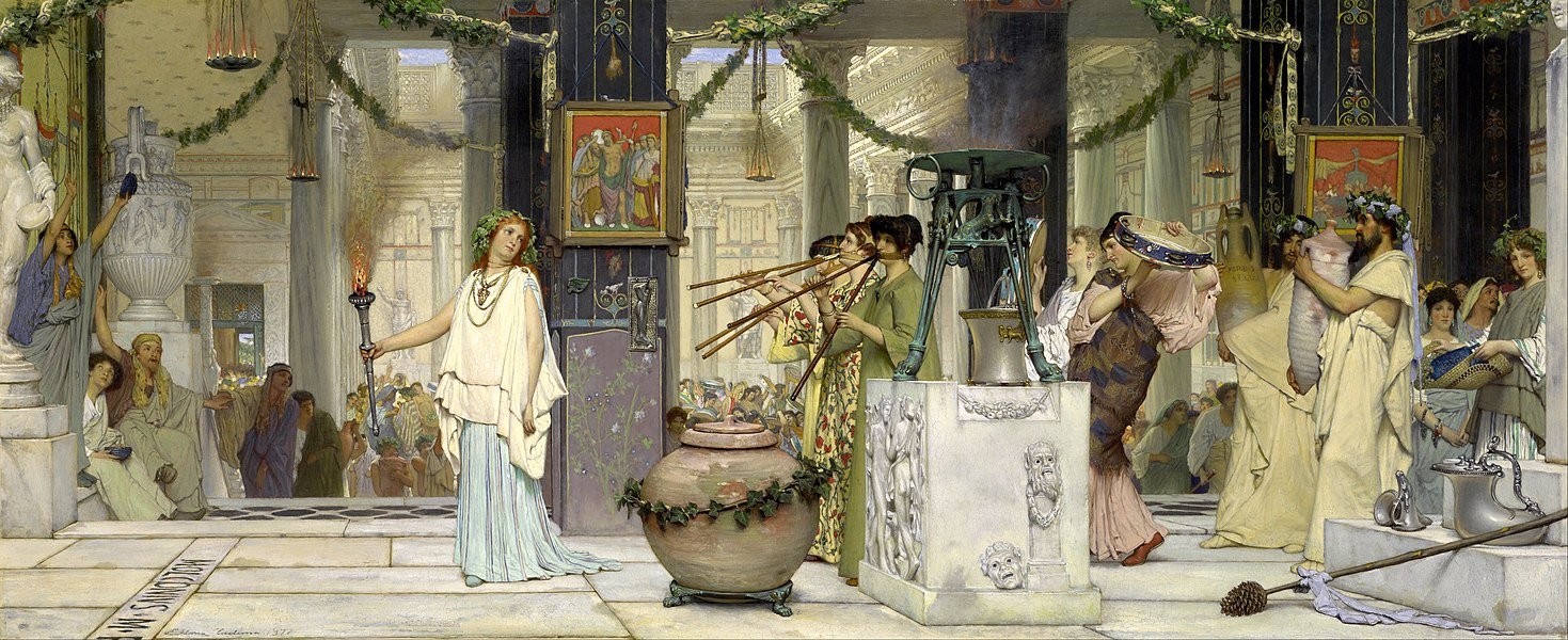 The Vintage Festival by Lawrence Alma-Tadema, 1871, Oil on canvas