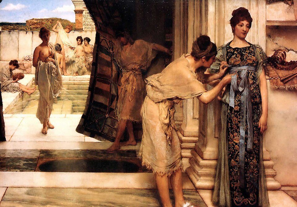 The Frigidarium by Lawrence Alma-Tadema, 1890, Oil on canvas