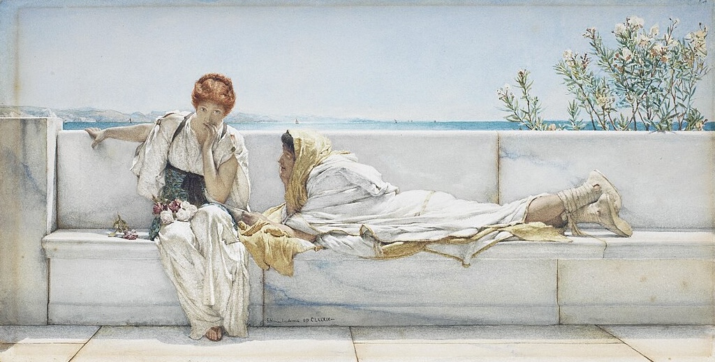 A Solicitation by Lawrence Alma-Tadema, 1878, Watercolor on paper