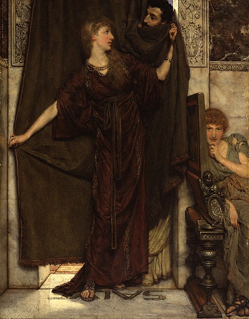 My Sister Is Not In by Lawrence Alma-Tadema, 1879, Oil on panel