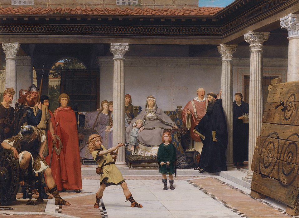 The Education of the Children of Clovis by Lawrence Alma-Tadema, 1861, Oil on canvas