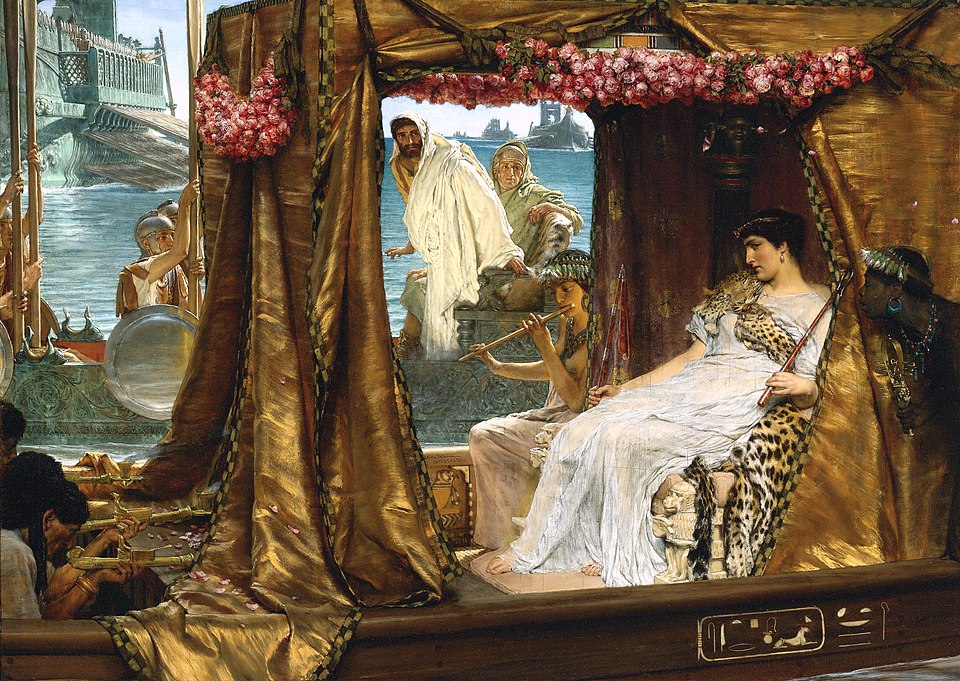 The Meeting of Antony and Cleopatra by Lawrence Alma-Tadema, 1885, Oil on panel