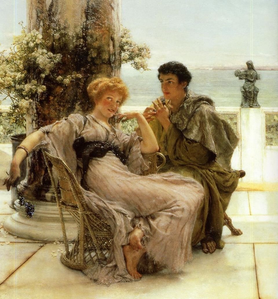 Courtship (The Proposal) by Lawrence Alma-Tadema, 1892, Oil on canvas