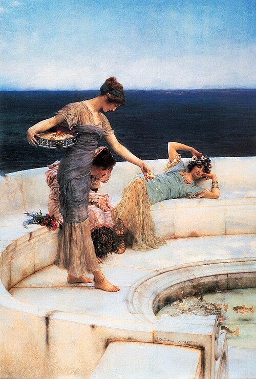 Silver Favourites by Lawrence Alma-Tadema, 1903, Oil on canvas
