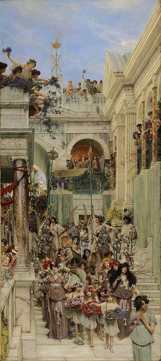Spring by Lawrence Alma-Tadema, 1894, Oil on canvas