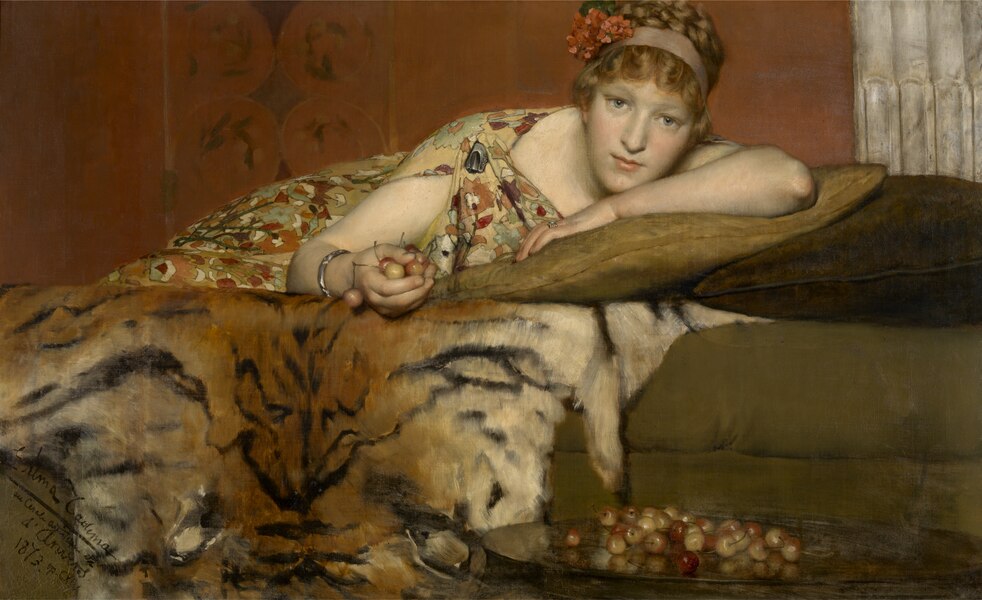 Cherries by Lawrence Alma-Tadema, 1873, Oil on canvas