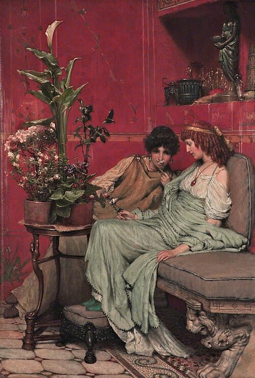 Confidences by Lawrence Alma-Tadema, 1869, Oil on panel