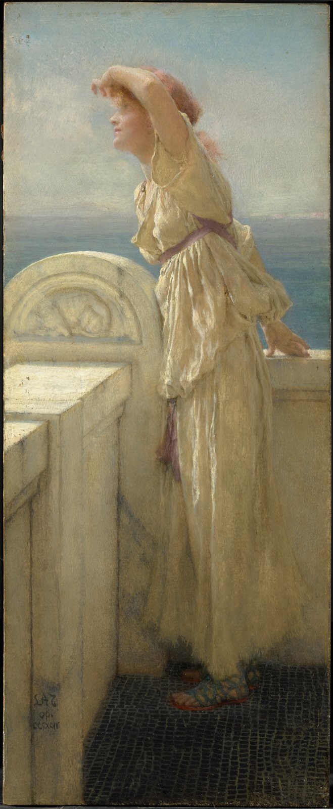 Hopeful by Lawrence Alma-Tadema, 1909, Oil on panel