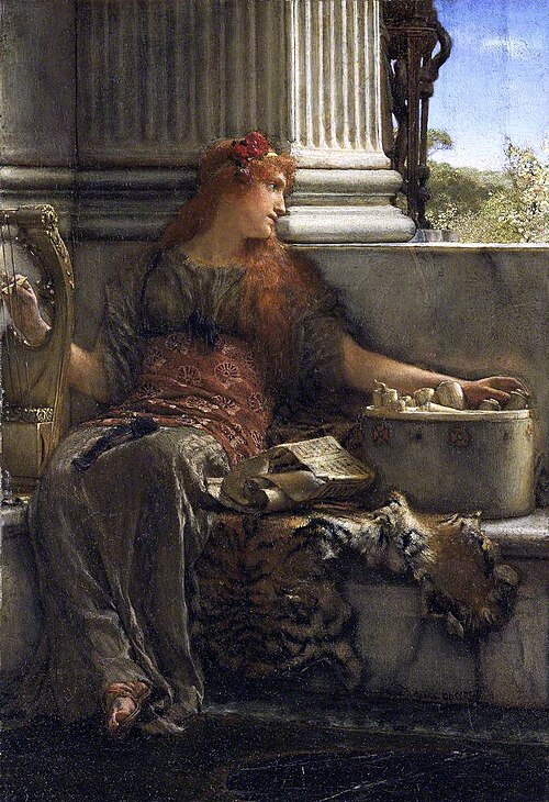 Poetry by Lawrence Alma-Tadema, 1879, Oil on panel
