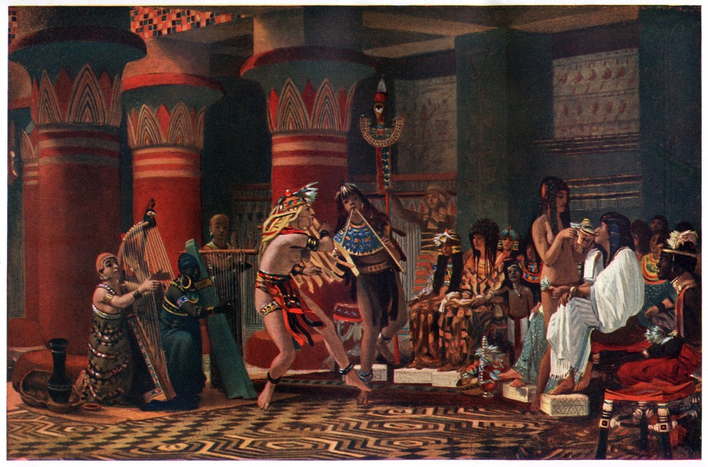 Pastimes in Ancient Egypt 3,000 Years Ago by Lawrence Alma-Tadema, 1863, Oil on canvas