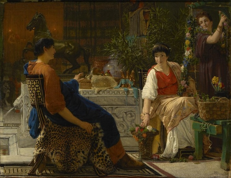 Preparations for the Festivities by Lawrence Alma-Tadema, 1866, Oil on canvas
