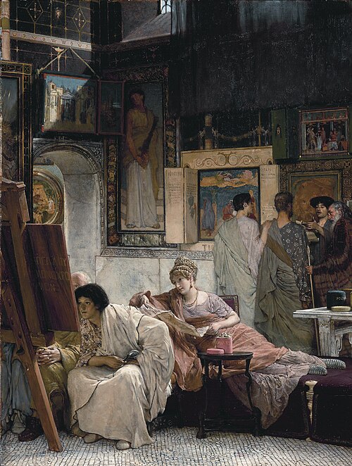 The Picture Gallery by Lawrence Alma-Tadema, 1874, Oil on canvas