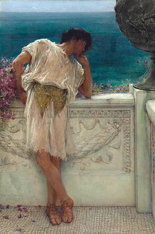 The Poet Gallus Dreaming by Lawrence Alma-Tadema, 1892, Oil on panel
