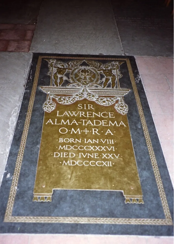 The Grave of Sir Lawrence Alma-Tadema in St. Paul's Cathedral