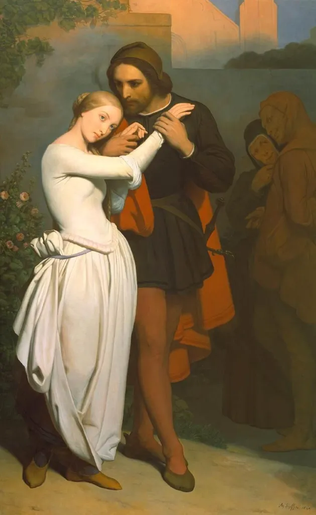 Faust and Marguerite in the Garden by Ary Scheffer
