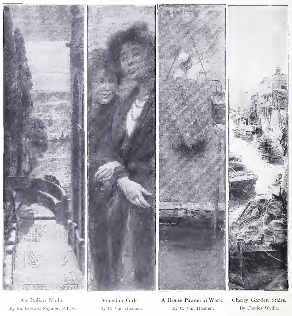 Panels by Poynter, Van Haanen, and Wyllie