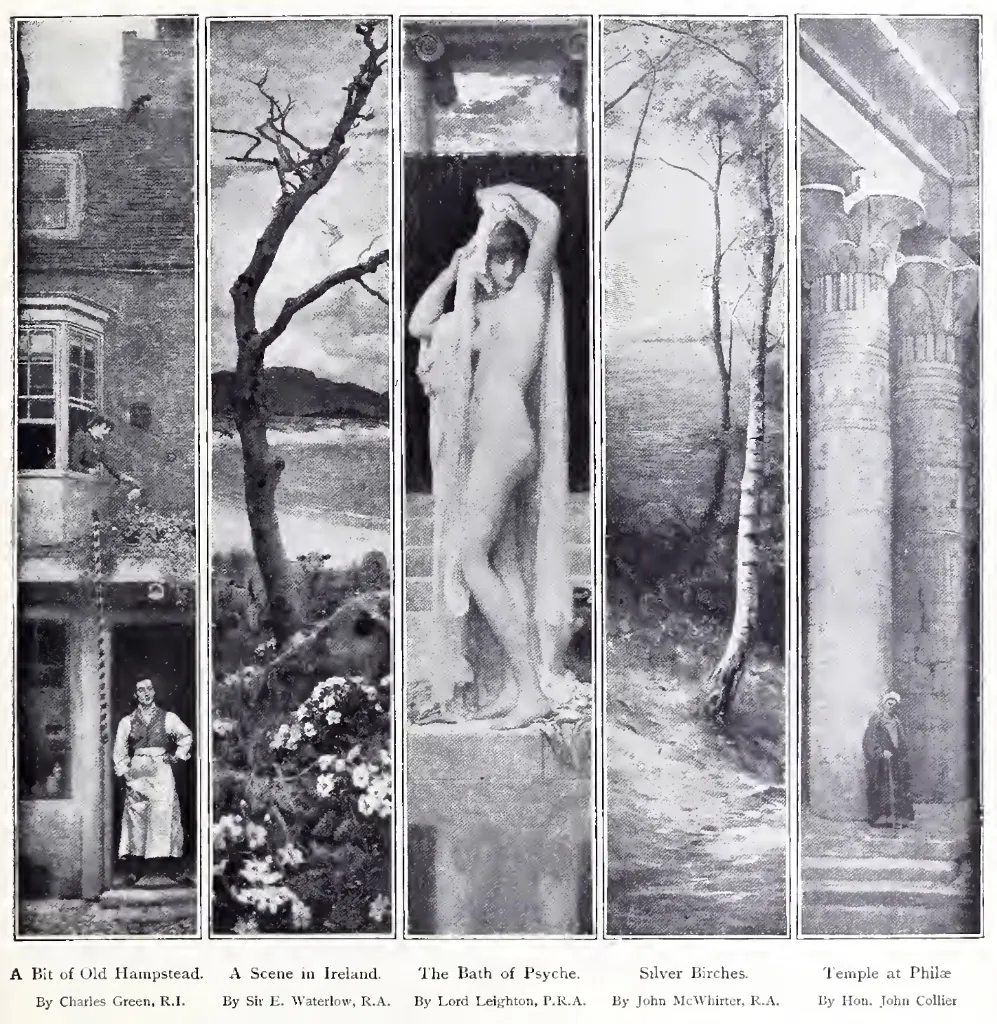 The Centerpiece Group: Panels by Green, Waterlow, Leighton, MacWhirter, and Collier