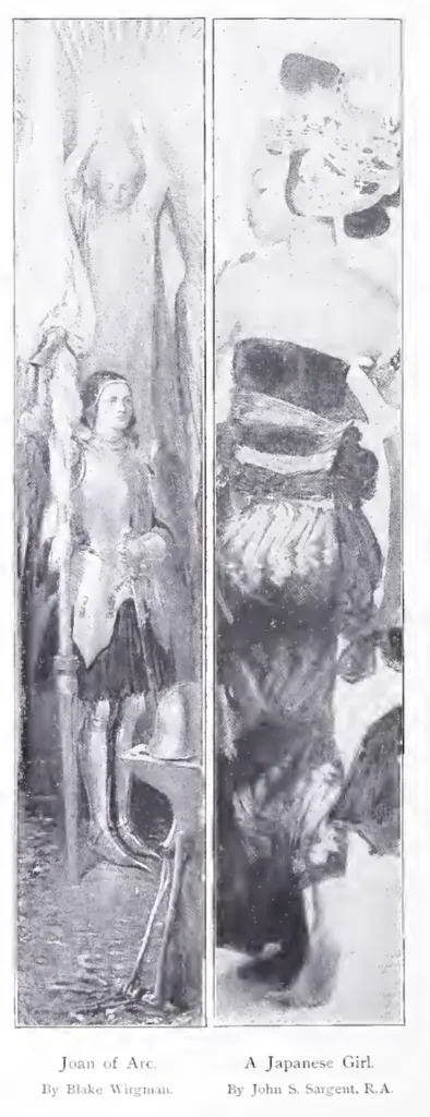 Wirgman's Joan of Arc and Sargent's Javanese Dancer