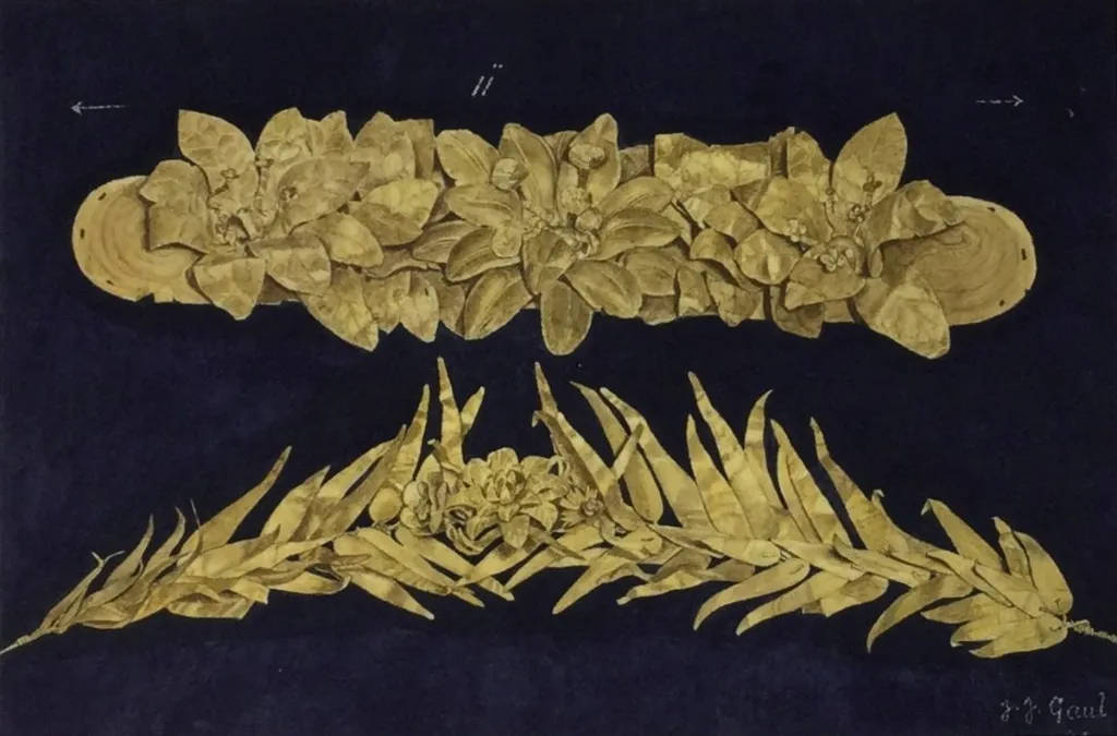 Study of Gold Jewellery by James John Gaul, 1880s
