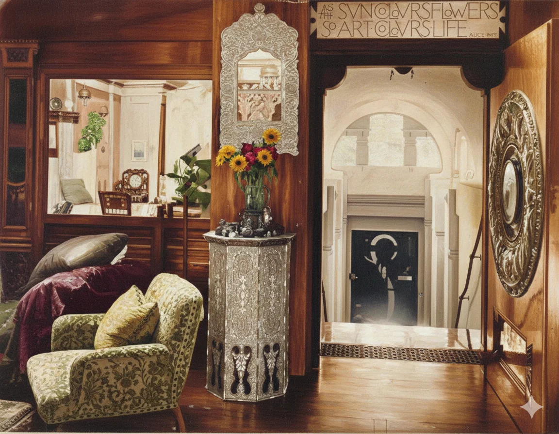 The Golden Staircase and Studio Door