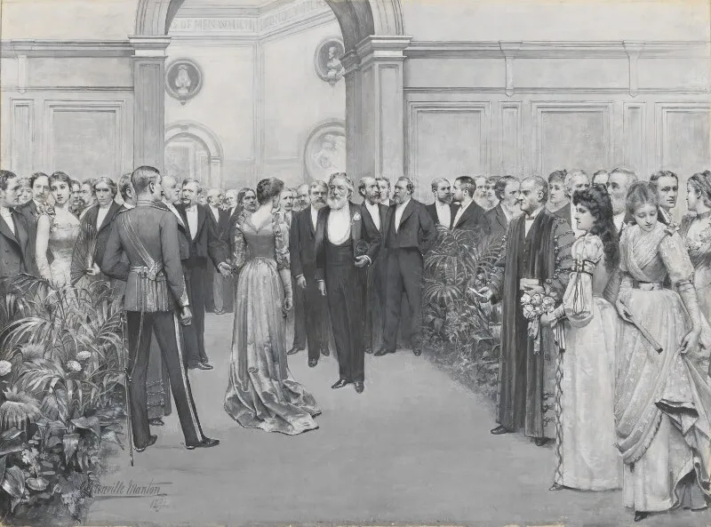 The Royal Academy Conversazione, 1891 by G. Grenville Manton