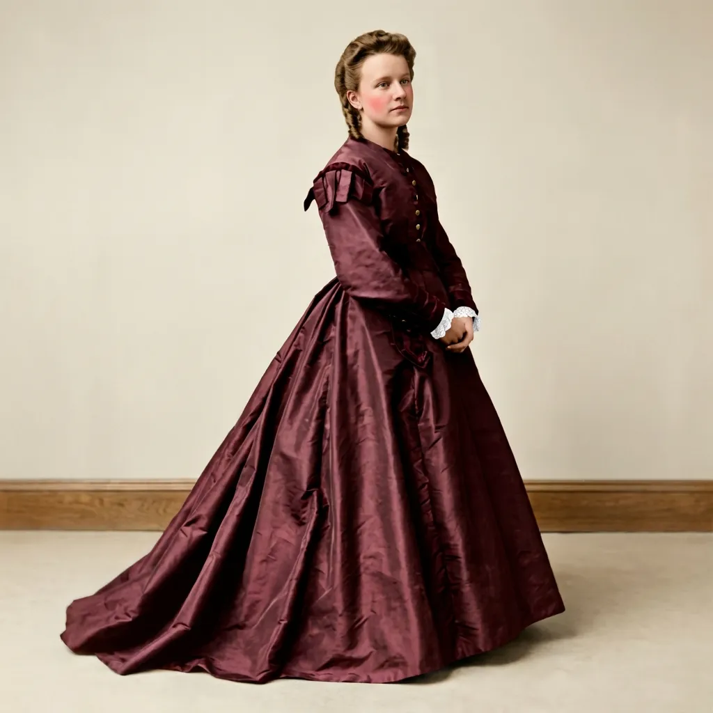 Artje Brouwer Tadema profile (AI Colorized)