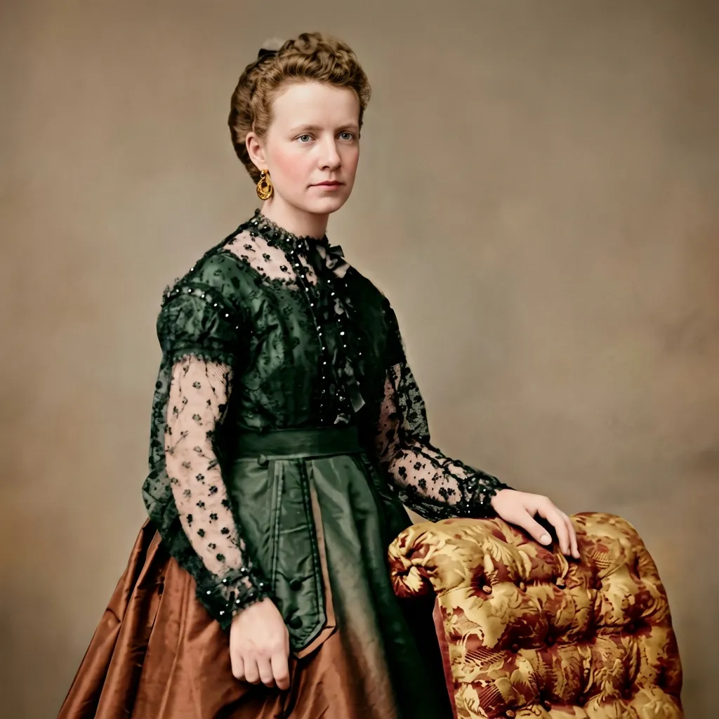 Artje Brouwer Tadema sofa (AI Colorized)