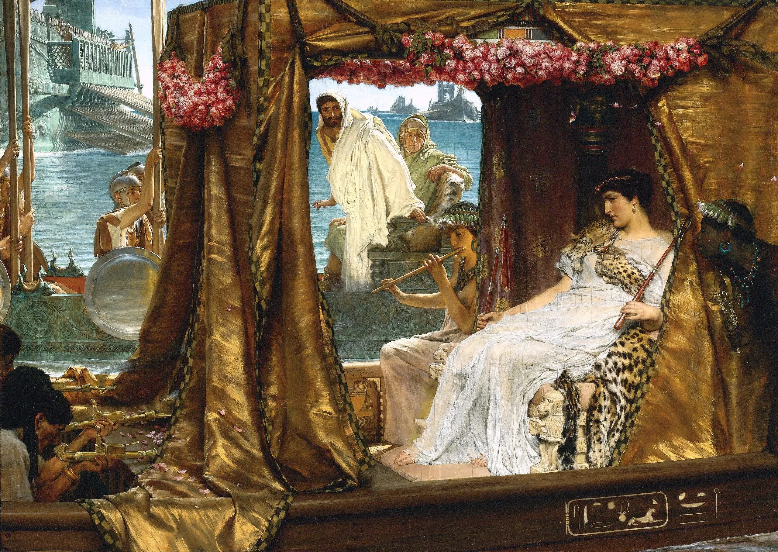 The meeting of Antony and Cleopatra