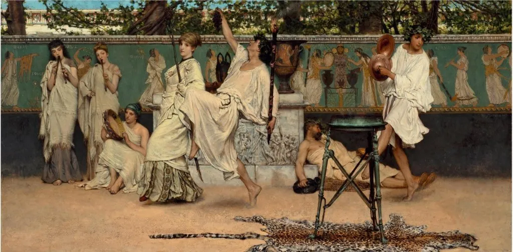 A Bacchic dance