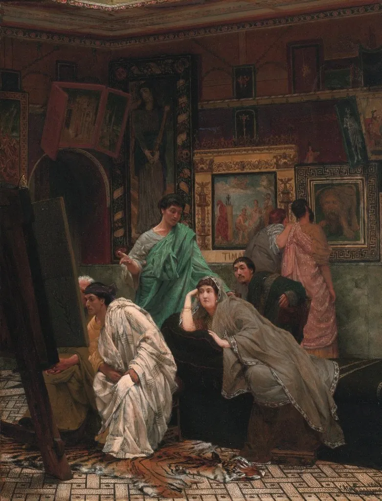 A collector of pictures at the time of August