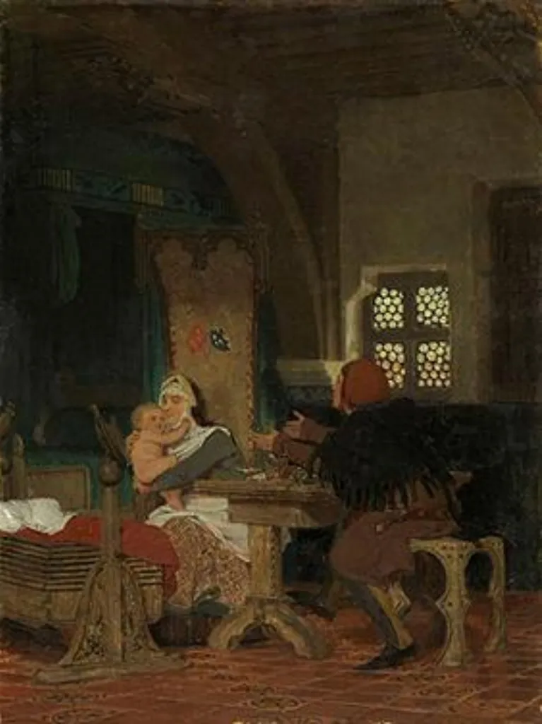 A medieval Flemish interior