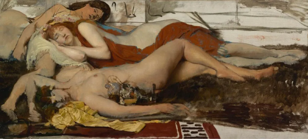 After the dance: a bacchanal (Exhausted Maenads After the Dance) perspective 2