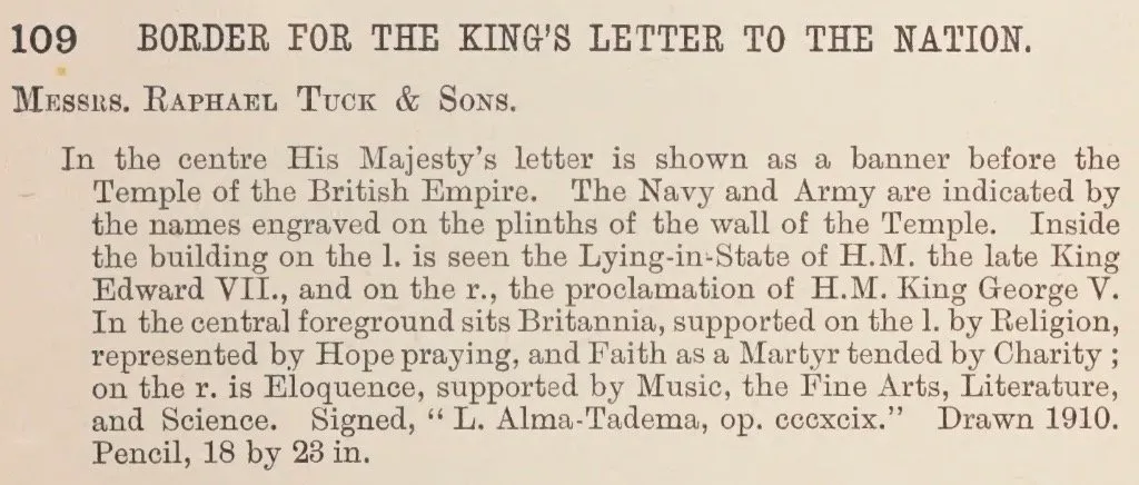 A border for the King's letter to the nation