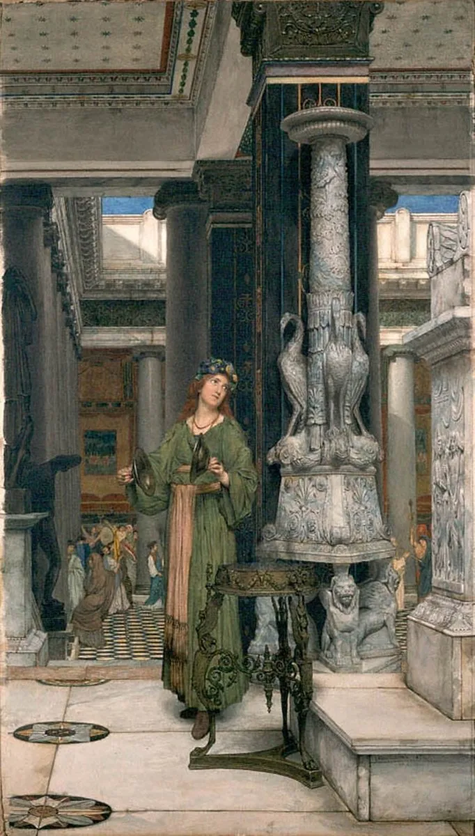 In the temple (second version) (The Cymbal Player)