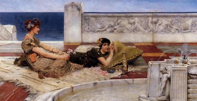 Love's votaries; Love in idleness perspective 2