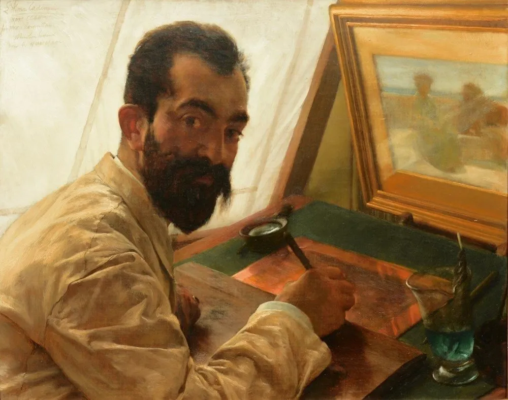 Portrait of Leopold Lowenstam, the engraver
