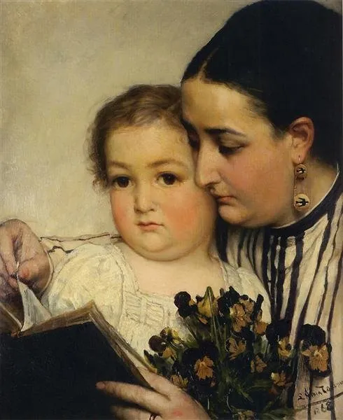 Portrait of Madame Bonnefoy and Mr Puttemans