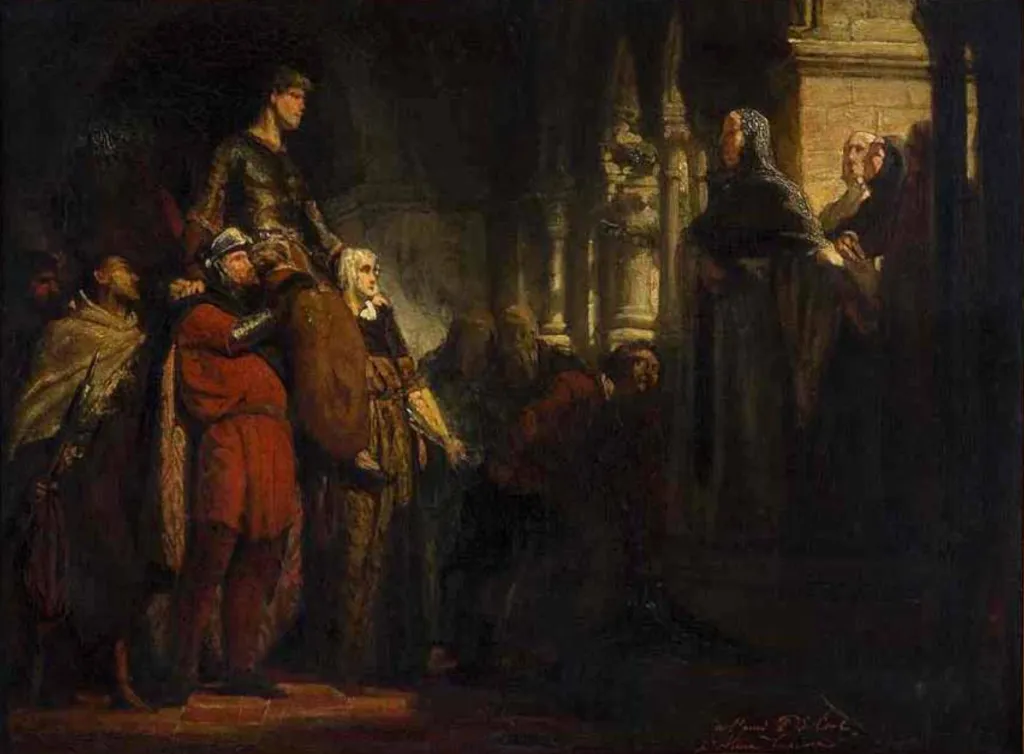 Triumphal return of Sir Willem van Saeftingen