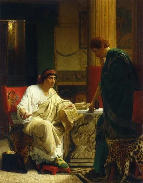 Vespasian hearing of the taking of Jerusalem by Titus