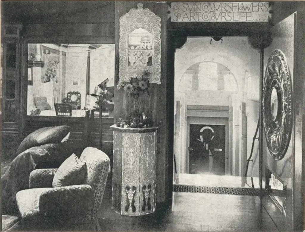 Gallery over studio, 1912. Photograph by Hampton & Sons.