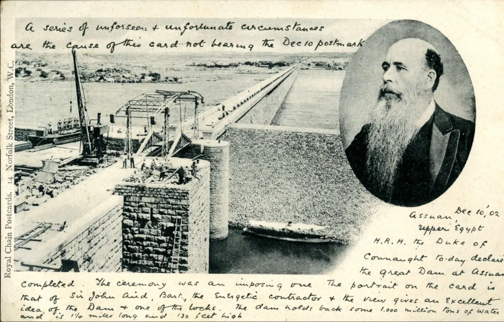 Sir John Aird and the Aswan Dam, December 10, 1902