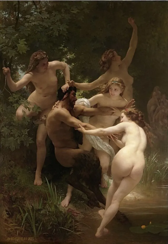 Bouguereau, Nymphs and Satyr