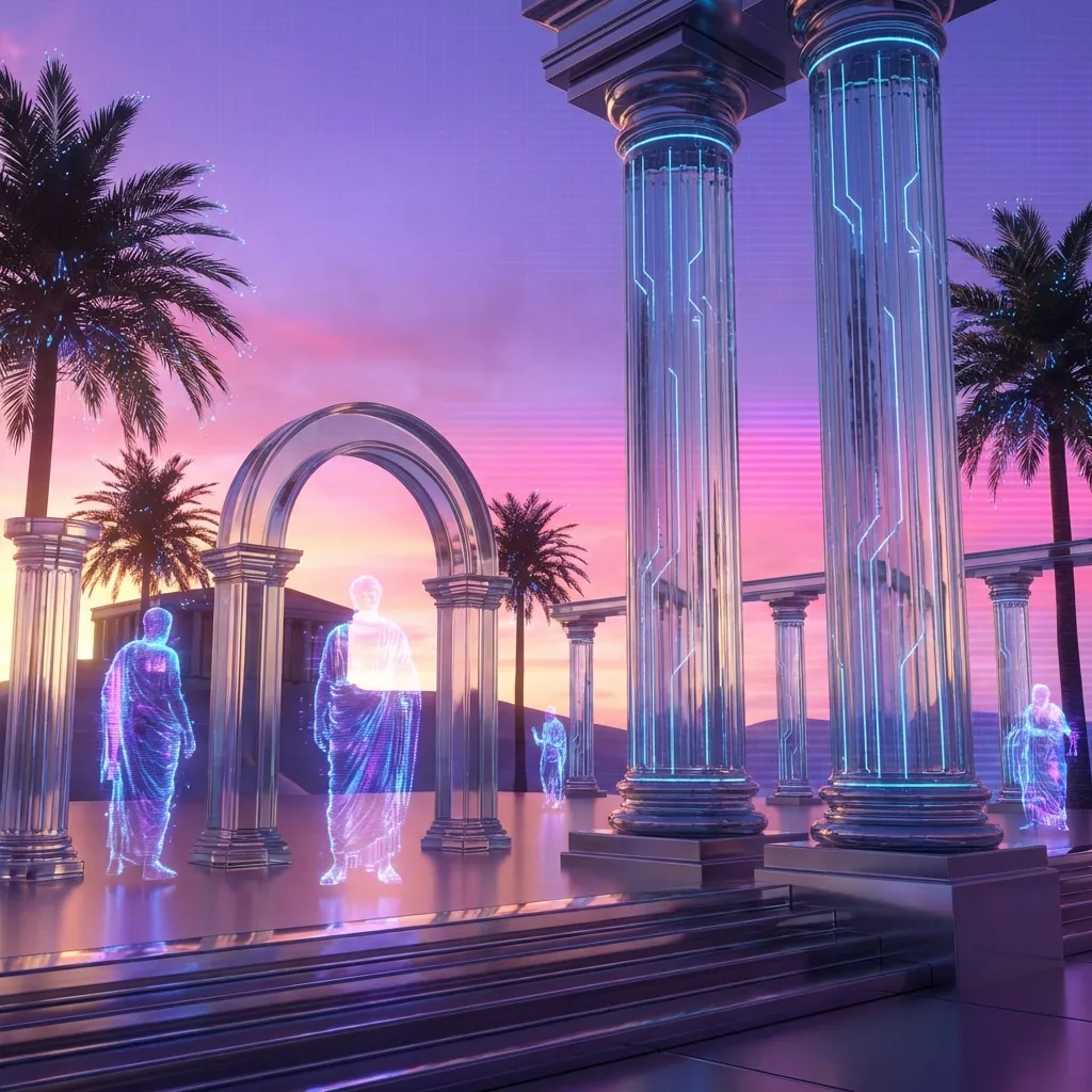 AI Generated Neo-Roman Scene