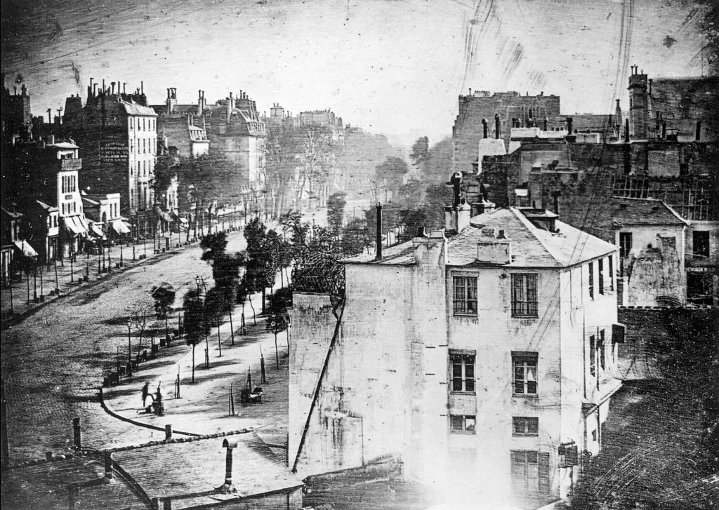 Daguerre's Boulevard du Temple - the first photograph that terrified painters in 1839