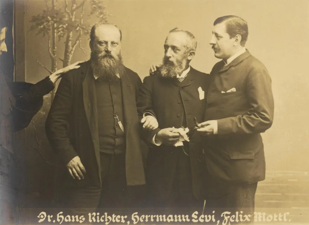 Hans Richter with conductors Hermann Levi and Felix Mottl