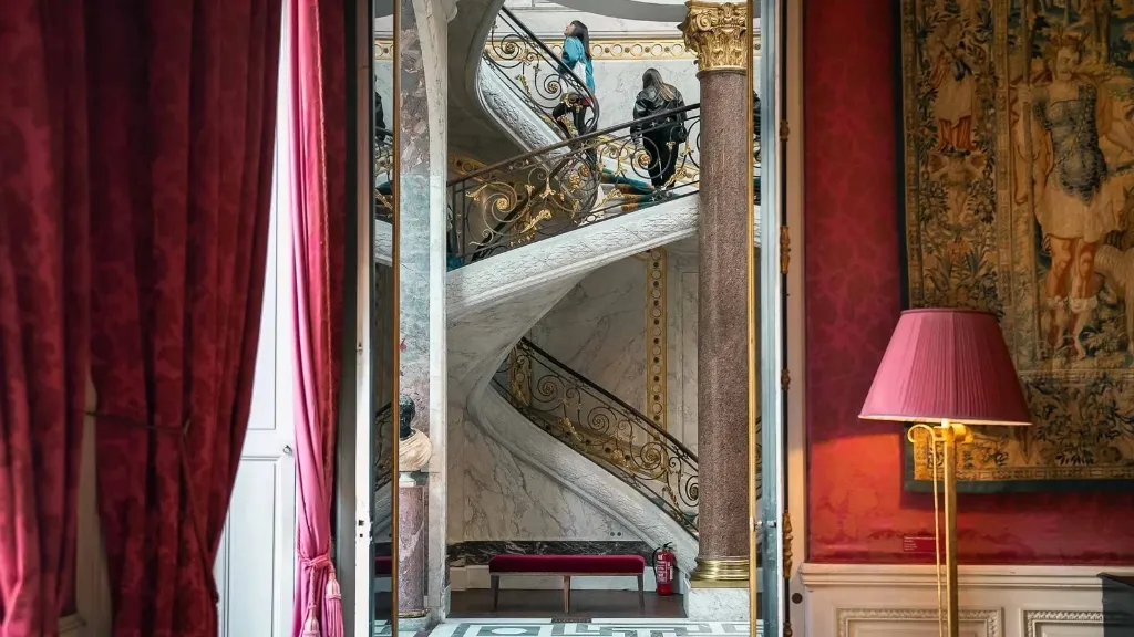 The grand staircase of the Musée Jacquemart-André in Paris