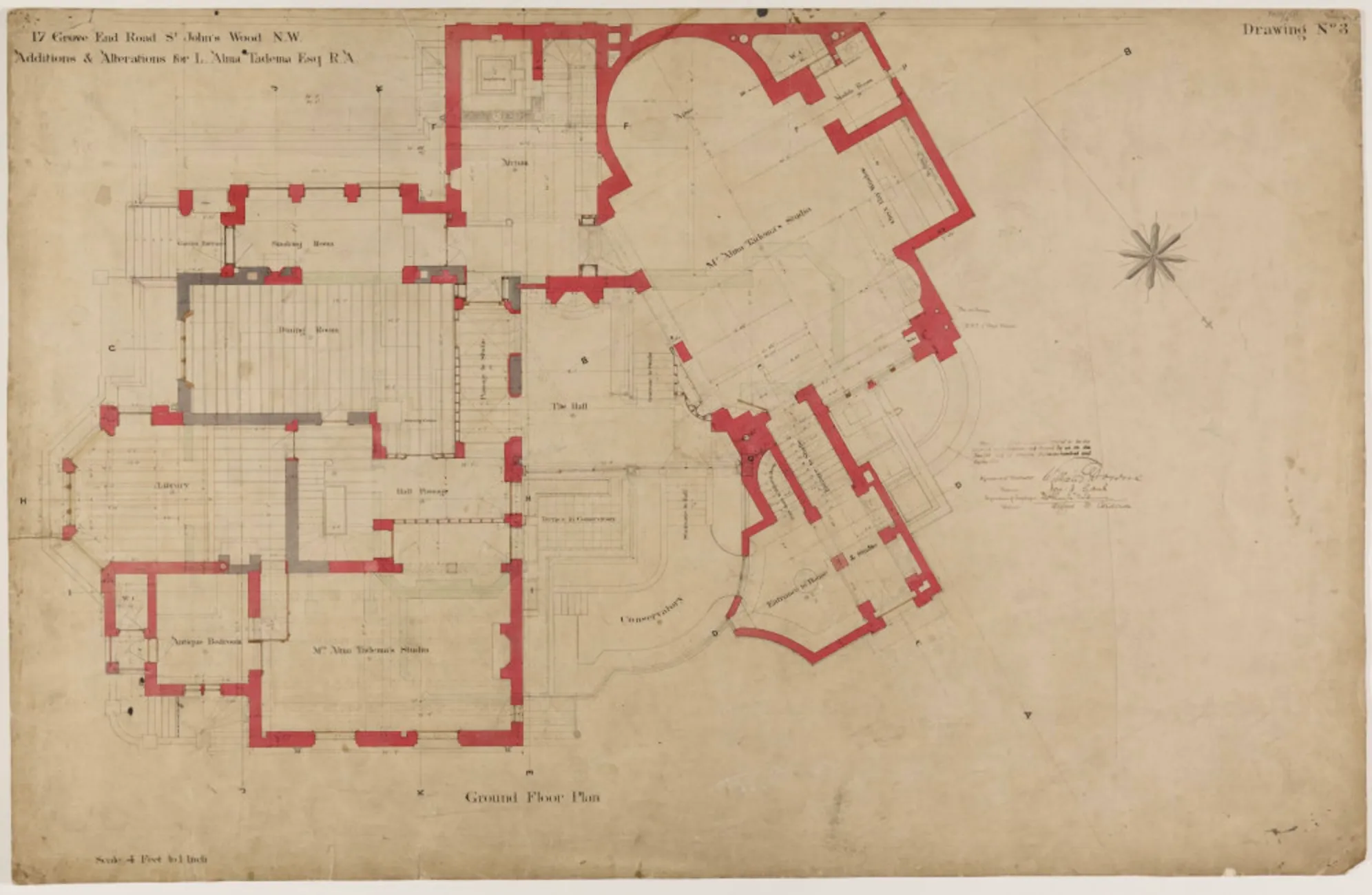 Ground Floor Plan of 17 Grove End Road