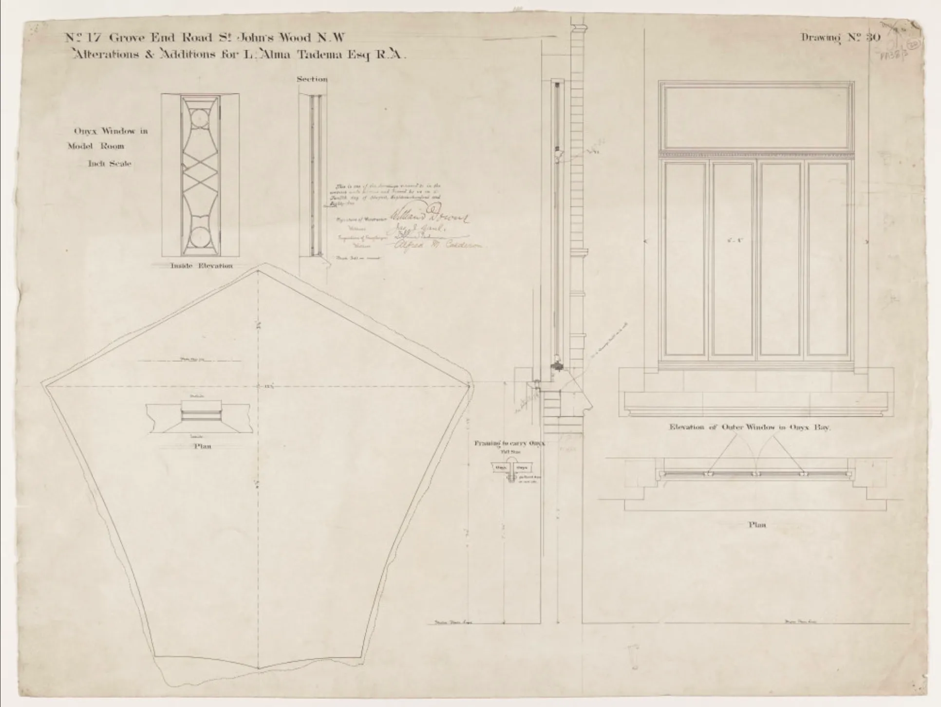 Details of the Onyx Window in the Model Room