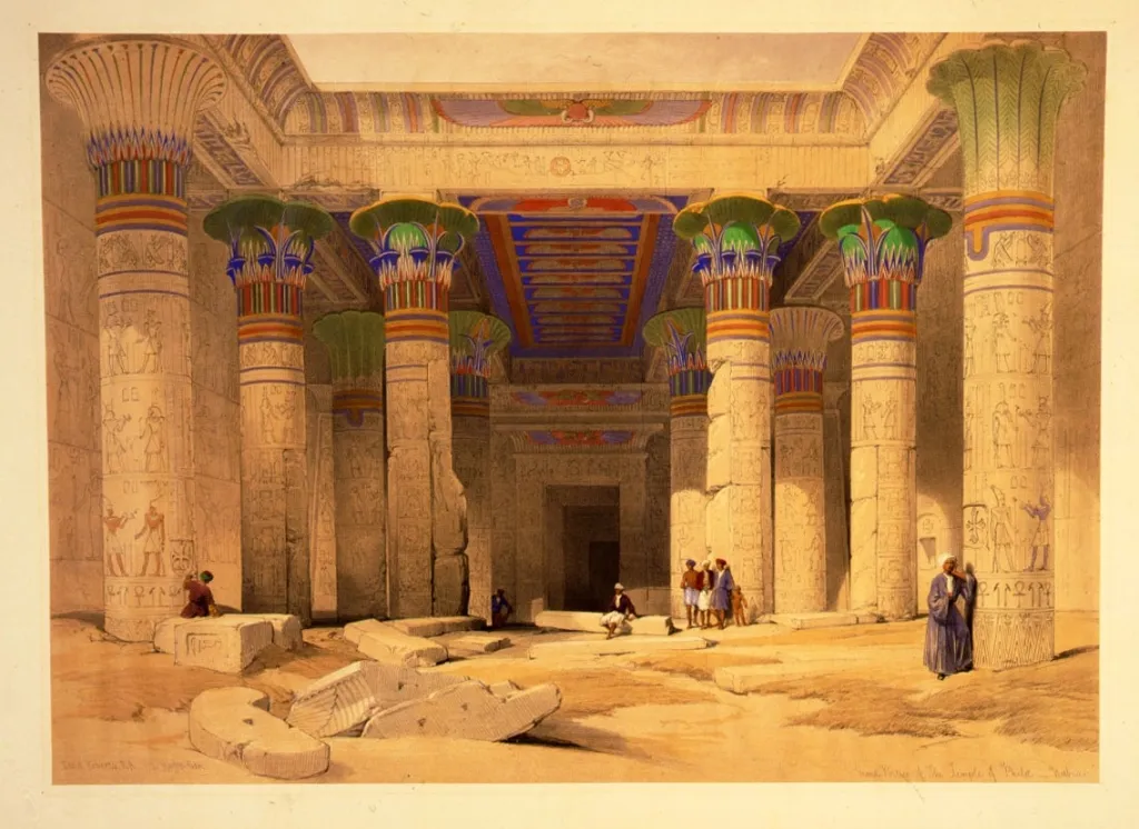 The Grand Portico of the Temple of Philae by David Roberts (1848)